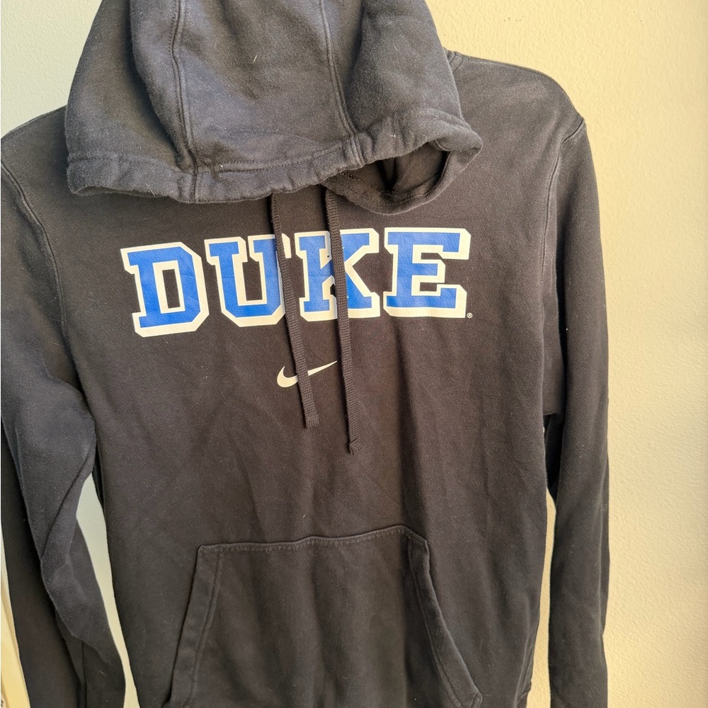 Nike Black and Blue Men's Hoodie